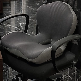 Viviendo Comfort Plus Araç Ofis Oturma ve Sırt Dayama Yastığı Visko Ortopedik Minder