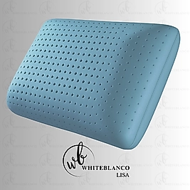 Lisa Mavi Delikli Boyun Yastığı